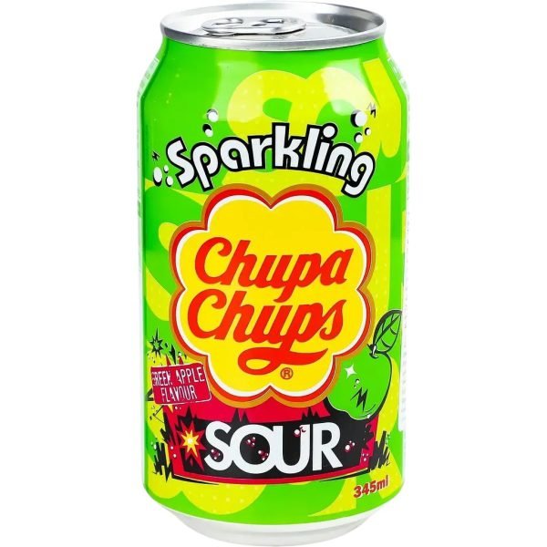 Напій безалкогольний Chupa Chups зелене яблуко  345 мл