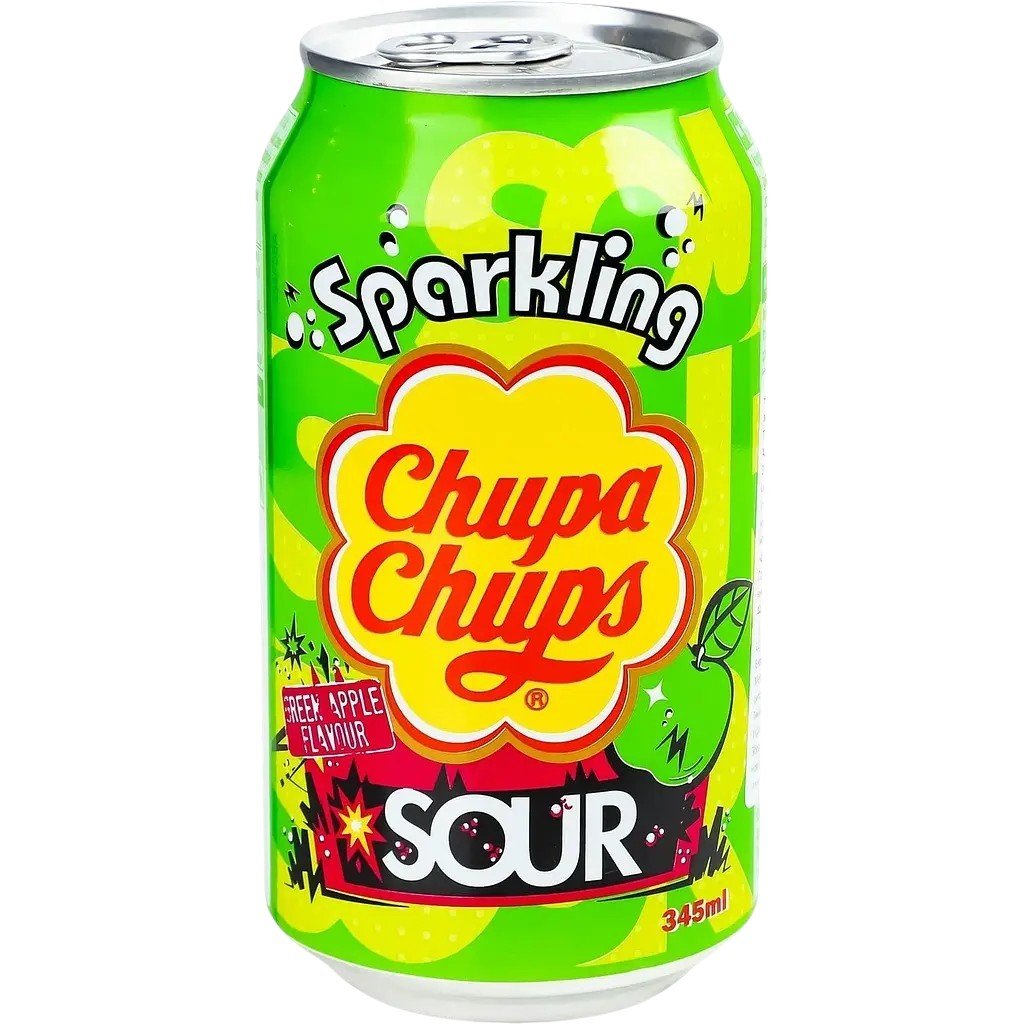 Напій безалкогольний Chupa Chups зелене яблуко  345 мл