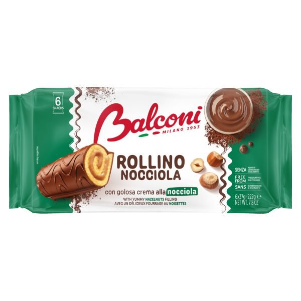 Рулет BALCONI ROLLINO з горіхом 222 г
