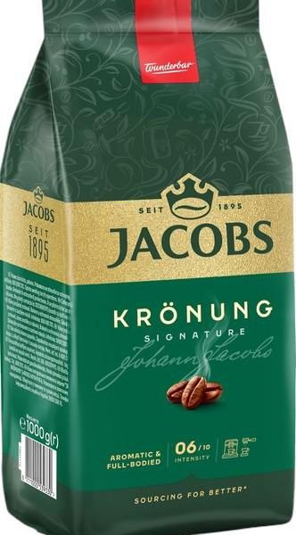 Кава в зернах Jacobs Kronung 1000 г