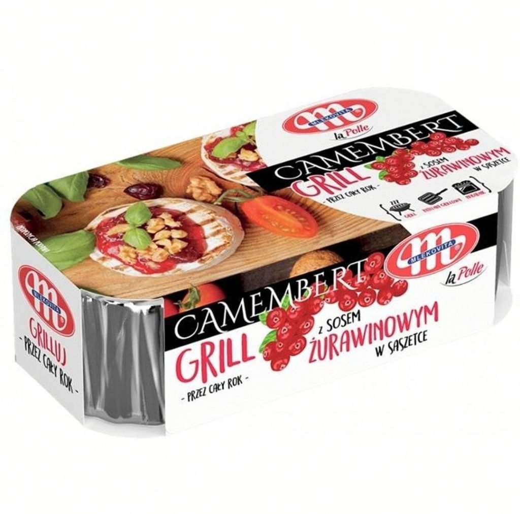 М'який сир Mlekovita Camembert La Polle Grill із журавлиним соусом 230 г