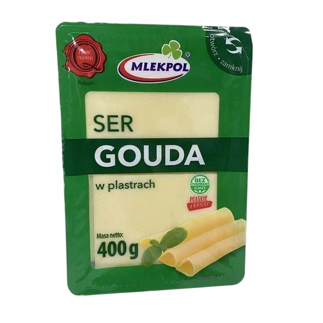 Сир нарізка Млекпол Гауда Mlekpol Gouda 400 г