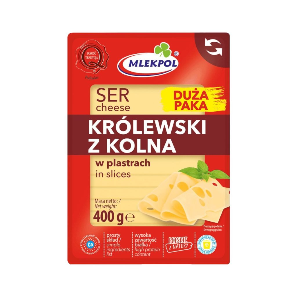 Сирна нарізка Mlekpol Krolewski z Kolna 400 г
