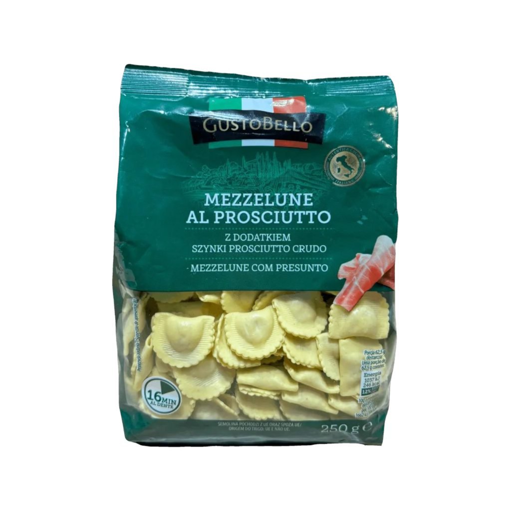 Макарони Gusto Bello з прошутто Mezzelune 250 г