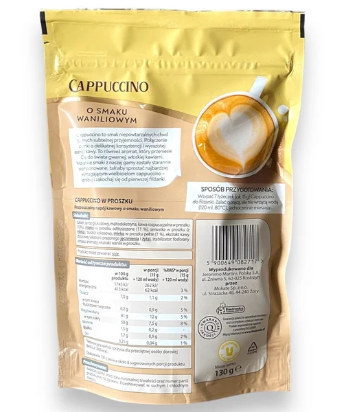 Капучіно Cafe d’Or Cappuccino зі смаком ванілі 130 г
