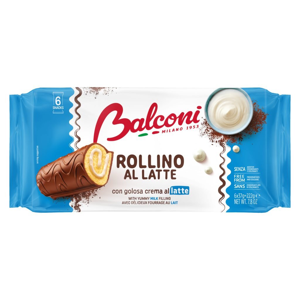 Рулет BALCONI ROLLINO з латте 222 г