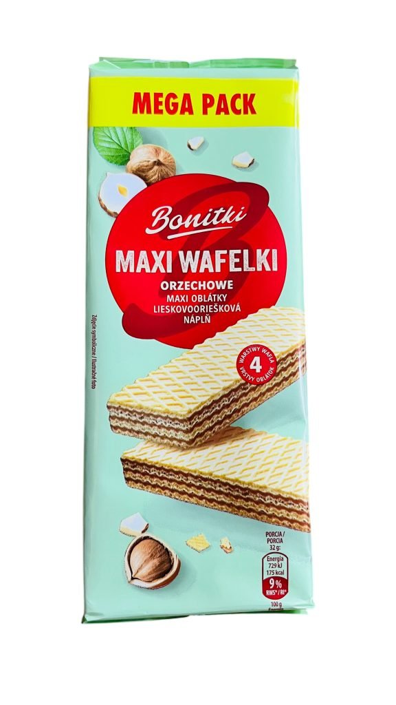 Вафлі Bonitki Maxi горіхові 450 г