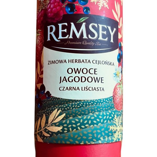 Чай Remsey чорний ягідний в тубусі  70 г