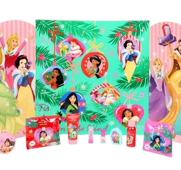 Новорічний адвент календар косметики Disney Princess для дівчаток