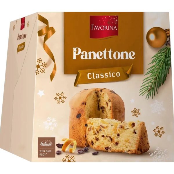 Кекс Favorina Panettone Classico з цукатами та родзинками 1 кг
