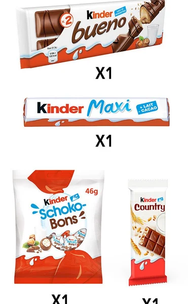 Новорічний набір солодощів Kinder Maxi Mix Ельф 133 г