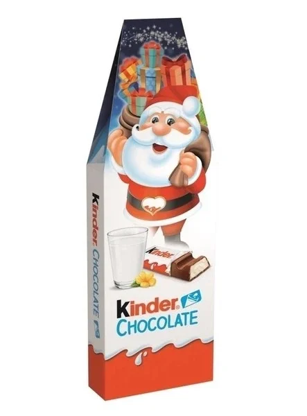 Новорічний шоколад Kinder Chocolate 16 батончиків 200 г