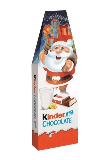 Новорічний шоколад Kinder Chocolate 16 батончиків 200 г