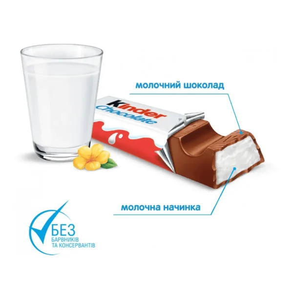 Набір молочного шоколаду Kinder Chocolate 300 г