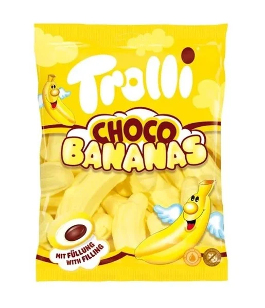 Маршмелоу Trolli Choco Bananas з какао 150 г
