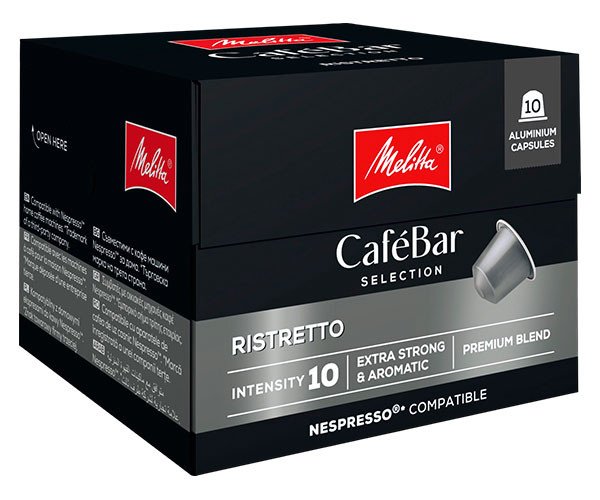 Кава в капсулах Nespresso Melitta Cafe Bar Ristretto Intense 10 шт