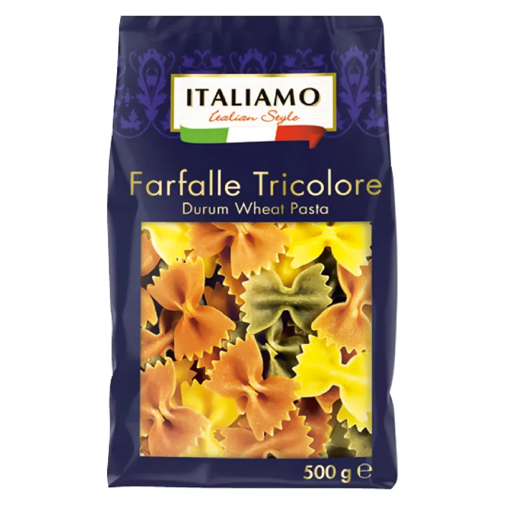 Макарони метелик Italiamo Farfalle tricolore 500 г