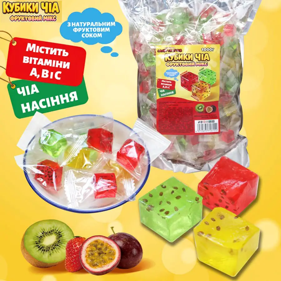 Фруктовий мармелад Candy Crafter з насінням чіа 1 кг