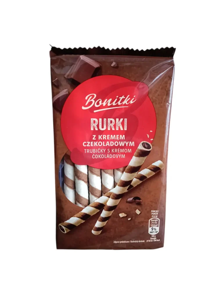 Вафельні трубочки Bonitki Rurki з шоколадним кремом 280 г