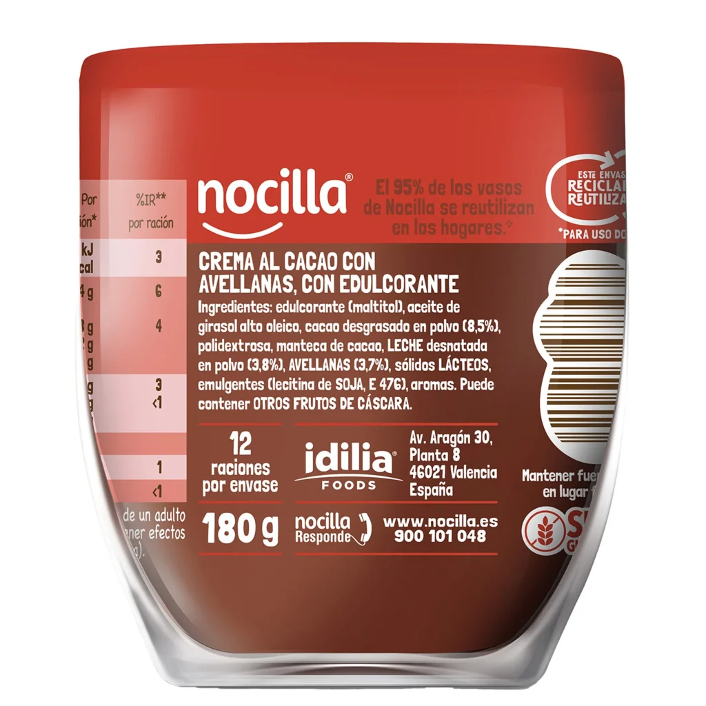 Шоколадна паста Nocilla Original 0% цукру 180 г