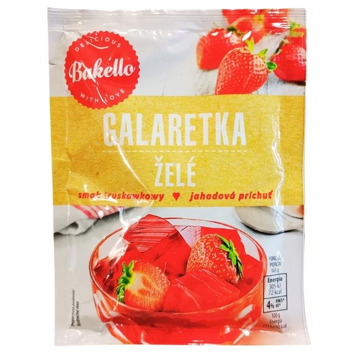 Желе зі смаком полуниці Bakello Galaretka 2*75 г