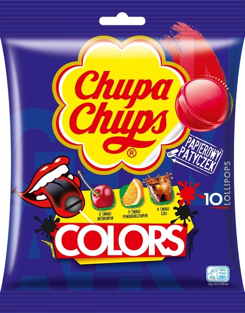 Льодяники Chupa Chups Colors 120 г