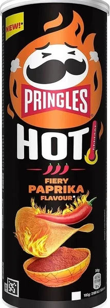 Чипси Pringles Hot Fiery Paprika паприка гостра 160 г