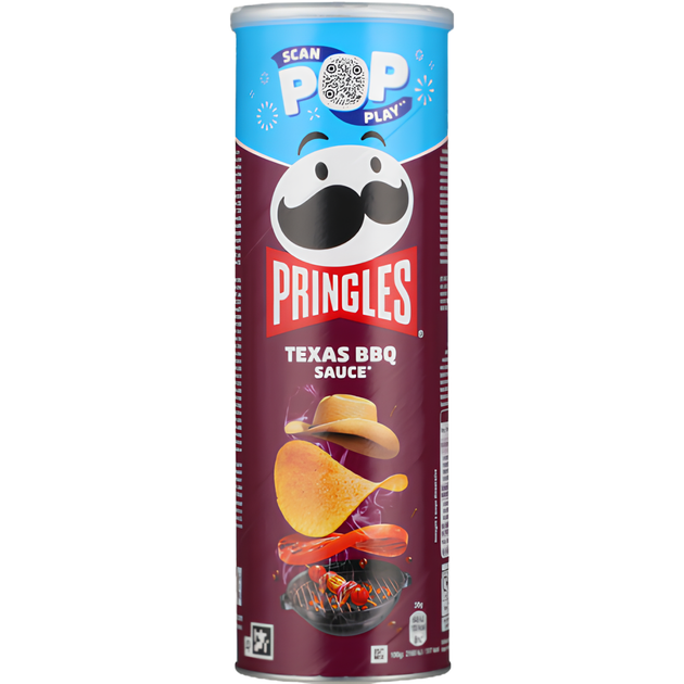Чипси Pringles Texas BBQ & Sauce зі смаком барбекю 165 г
